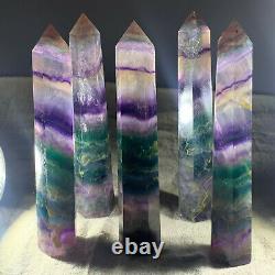 Wholesale Lot 4 LbS Natural Fluorite Obelisk Tower Wand Crystal Healing Reiki