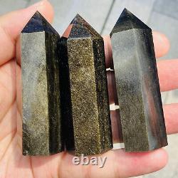 Wholesale Lot 4 LbS Natural Gold Obsidian Obelisk Tower Crystal Healing Reiki