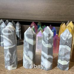 Wholesale Lot 4 LbS Natural shellstone Obelisk Tower Wand Crystal Healing Reiki