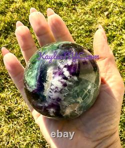 Wholesale Lot 4 Pcs Natural Feather Fluorite Spheres Crystal Ball Healing