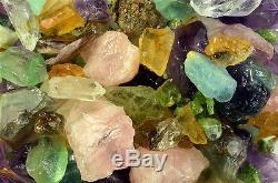 Wholesale Lot 55 Pounds of Translucent Gemmy Stone Mix Tumble Rough
