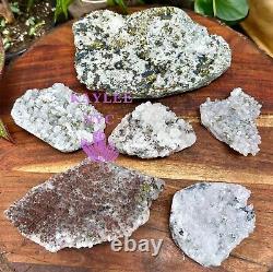 Wholesale Lot 5-8 Pcs Natural Pyrite With Quartz Specimen Raw Crystal