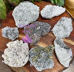 Wholesale Lot 5-8 Pcs Natural Pyrite With Quartz Specimen Raw Crystal