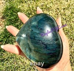 Wholesale Lot 5 Pcs Natural Labradorite Crystal Heart Healing 3.8-4lbs