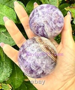 Wholesale Lot 5 pcs Natural Amethyst Lace Agate Sphere Crystal Healing Energy