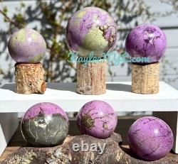 Wholesale Lot 6-7 pcs Natural Atlantisite Stichtite Sphere Crystal Healing