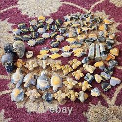 Wholesale Lot 6 LBS New Bumblebee Jasper Carvings