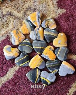 Wholesale Lot 6 LBS New Bumblebee Jasper Carvings