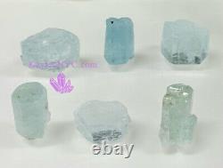 Wholesale Lot 6 Pcs Natural Aquamarine Raw Crystal Energy