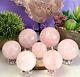 Wholesale Lot 7 Pcs Natural Rose Quartz Spheres Crystal Ball Healing 4.8-5lbs