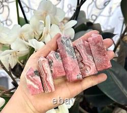 Wholesale Lot Half Pound Natural Rhodochrosite Obelisk Tower Crystal Point