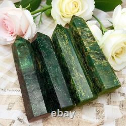 Wholesale Lot Natural Emerald Healing Obelisk Tower Crystal Wand Home Decor Gift