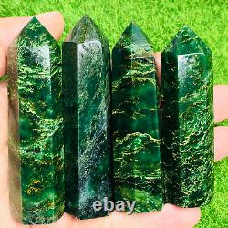 Wholesale Lot Natural Emerald Healing Obelisk Tower Crystal Wand Home Decor Gift