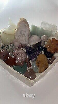 Wholesale Lot OVER 50 Lbs Variety Of Natural Polished Crystals Healing Energy