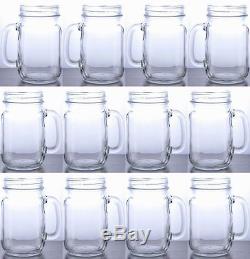 Wholesale Lot Set 11 Cases Rustic Bridal Wedding Mason Jars & Handles 132 Jars
