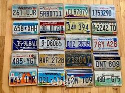 Wholesale Lot of 100 Craft Condition License Plates- 20 Versions/5 of Each