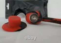Wholesale Lot of 24 Cowboy Hat Skull Silicon Smoking Pipe With Metal Bowl SEALED