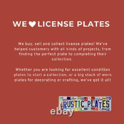Wholesale Lot of 50 License Plates from 5 Different States 10 of Each State
