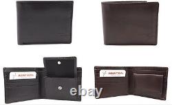 Wholesale Lot of 50 Men's Leather Bifold Wallets ID Case, Business Card Holder