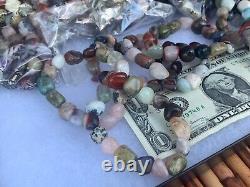 Wholesale Lot of 50 Unique Tumbled Stone Bracelets Perfect for Gifting