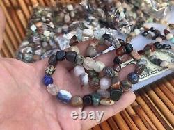 Wholesale Lot of 50 Unique Tumbled Stone Bracelets Perfect for Gifting