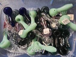 Wholesale Lot of 50x Glass Tobacco Smoking Pipe