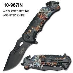 Wholesale Lot x24- 8 Spring ElitEdge Assisted Tactical Pocket Folding Knife-967