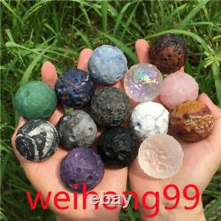 Wholesale Natural Moon Quartz sphere Carved Crystal ball reiki Heal gift 35mm+