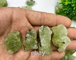 Wholesale Natural Prehnite Raw Stone Rough stone for healing and meditation