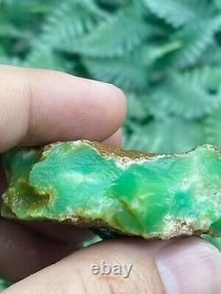 Wholesale Natural Rough Chrysoprase Stone For Collection healing and meditation