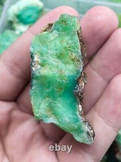 Wholesale Natural Rough Chrysoprase Stone For Collection healing and meditation