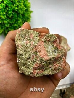 Wholesale Natural Unakite Raw Stone Rough stone for healing and meditation
