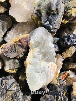 Wholesale Price 15kg Beautiful Natural Multi color Fluorite Lot Mineral Specimen