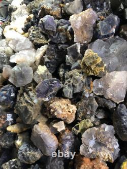 Wholesale Price 15kg Beautiful Natural Multi color Fluorite Lot Mineral Specimen
