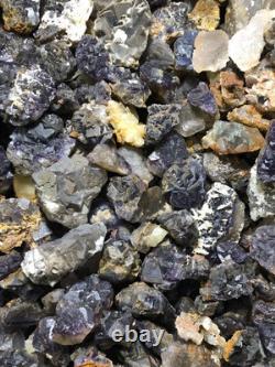 Wholesale Price 15kg Beautiful Natural Multi color Fluorite Lot Mineral Specimen
