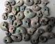 Wholesale Price! 2.2lb/160pcs Ancient Ammonite Shell Fossil Green/red Flash