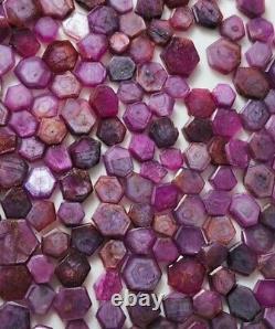 Wholesale Ruby Slices From Africa- 50 Pieces