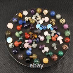 Wholesale a lot! Natural mini Blend mushroom Carved house Quartz Crystal Reiki