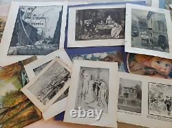 Wholesale lot 1900s Euphemia fine art prints photos labels stickers