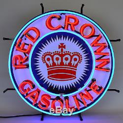 Wholesale lot 3 neon sign Motor oil Gas gasoline Texaco Chevron Red Crown