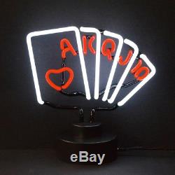 Wholesale lot 3 neon sign sculpture Poker Table collection Texas Hold em Bar
