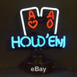 Wholesale lot 3 neon sign sculpture Poker Table collection Texas Hold em Bar