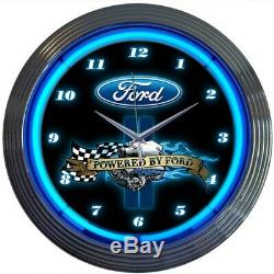 Wholesale lot Collection of 5 Ford Neon clock signs Trucks Parts F-150 Mustang