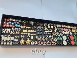 Wholesale lot of 160 colored charms zipper pull Pendants