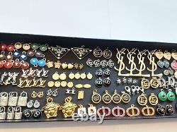 Wholesale lot of 160 colored charms zipper pull Pendants