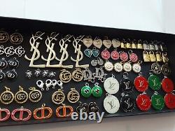 Wholesale lot of 160 colored charms zipper pull Pendants