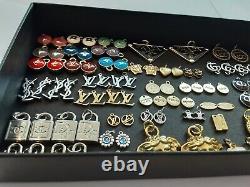 Wholesale lot of 160 colored charms zipper pull Pendants