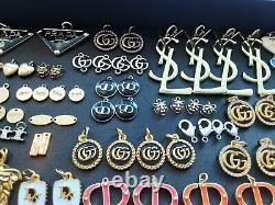 Wholesale lot of 160 colored charms zipper pull Pendants