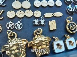 Wholesale lot of 160 colored charms zipper pull Pendants