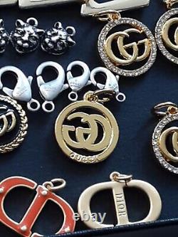 Wholesale lot of 160 colored charms zipper pull Pendants